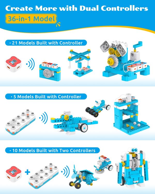 WhalesBot A7 36-in-1 Coding & RC Robot Kit - Image 4