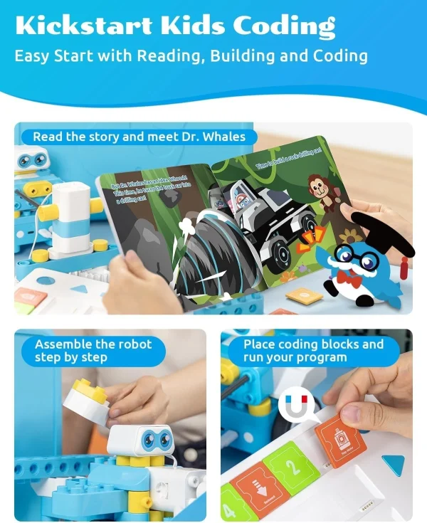 WhalesBot C3 Pro 12-in-1 Coding Robot Kit - Image 4