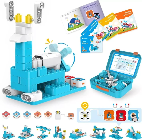 Whalesbot A3 Coding Robot: 12-in-1 Building Set