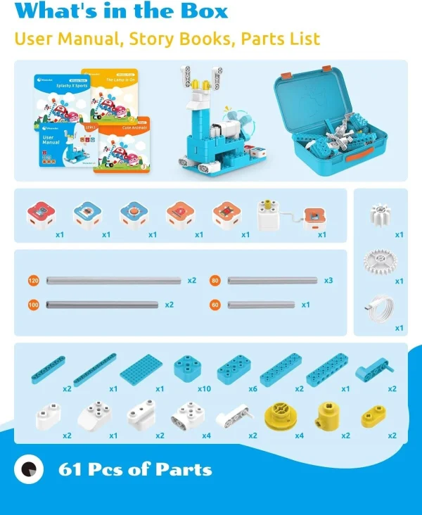 Whalesbot A3 Coding Robot: 12-in-1 Building Set - Image 9
