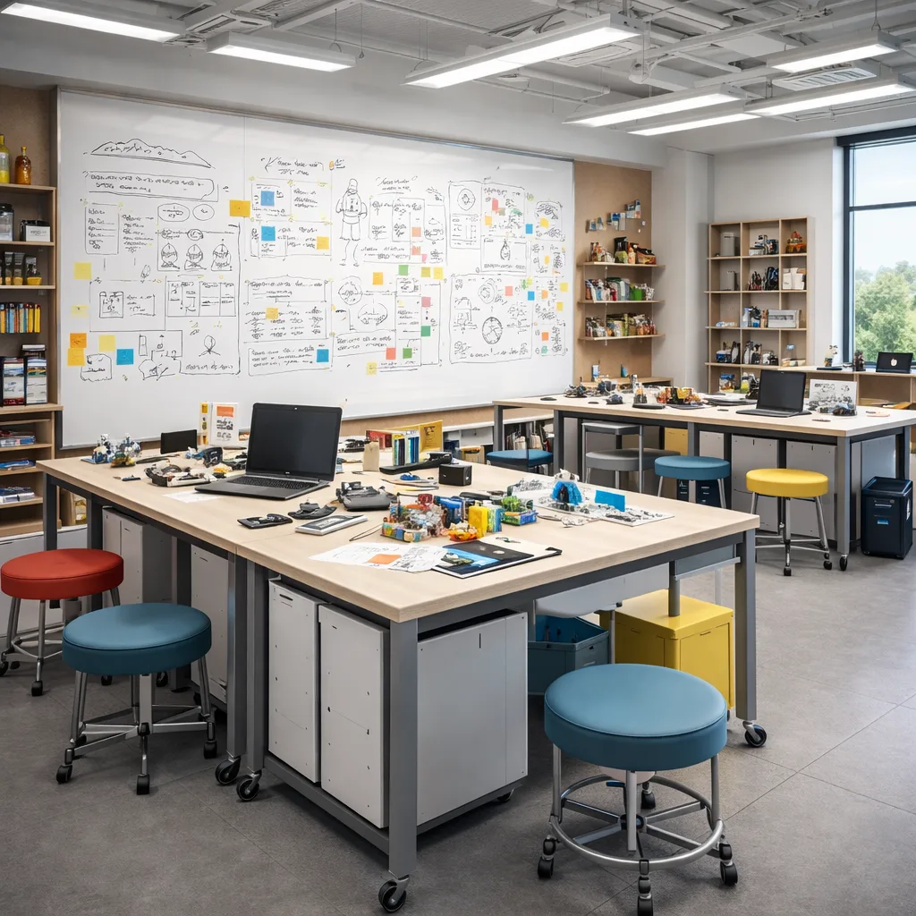 Ideation and planning in a Design Thinking workshop